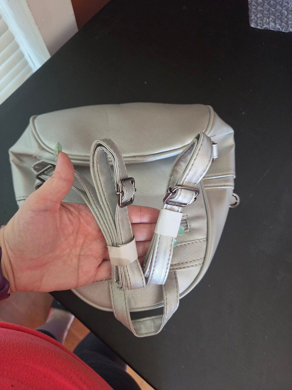Silver Mini Backpack - Picture 2 of 3